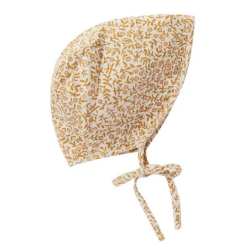 NWT! Rylee + Cru Brimmed Bonnet in Marigold Size 6-12M